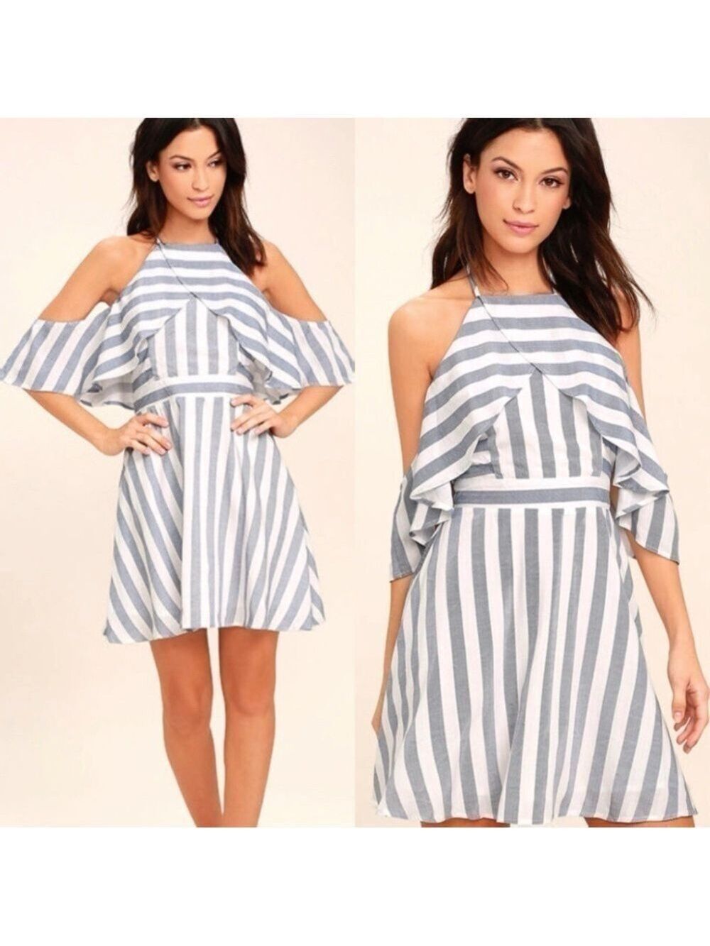 Lulu’s the Wind is Right Blue Striped Dress